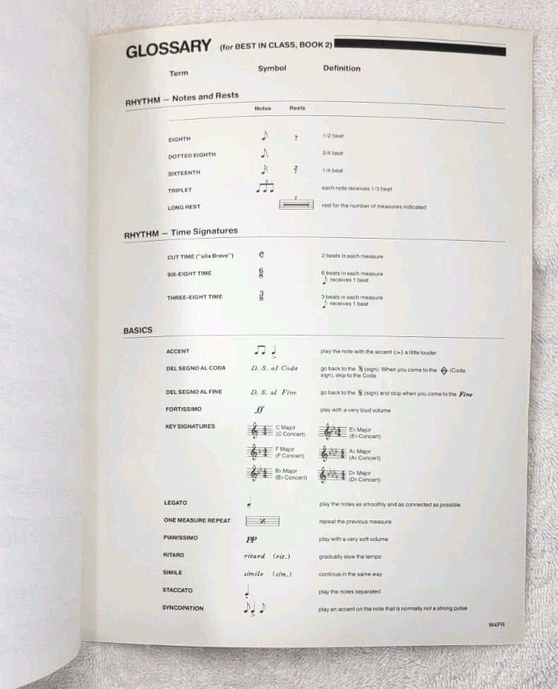 BEST IN CLASS PERCUSSION BOOK 2 Drums Mallets Learn Techniques Band Method