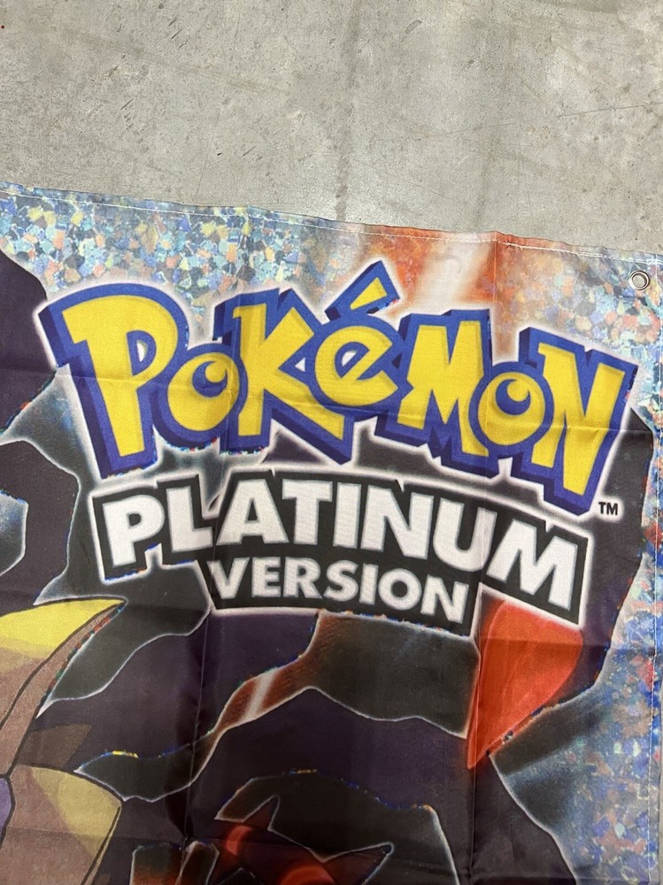 Pokemon Platinum Version DS Custom Wall Flag Banner Tapestry 3 x 3 Ft