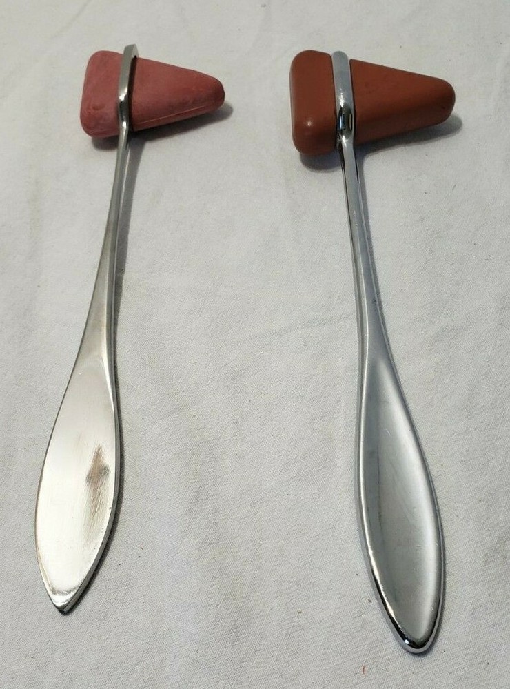 2 Percussion Reflex Hammer Lot Medical Instruments