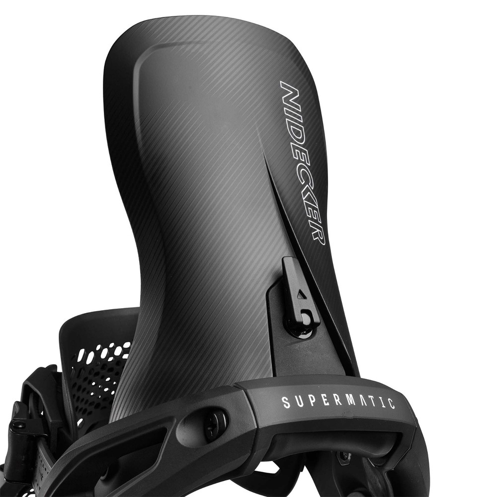 2026 NIDECKER LT Supermatic Step-In Snowboard Bindings Black