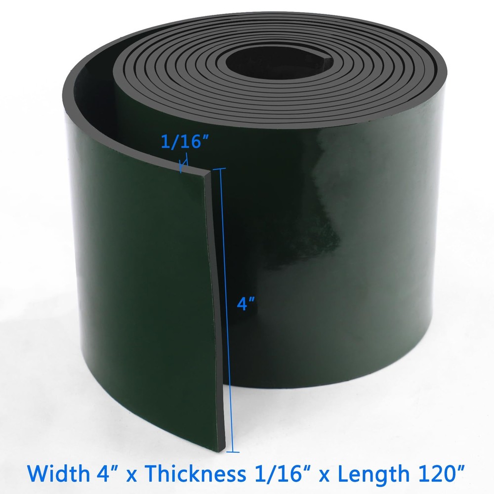 Adhesive Solid Rubber Strips Neoprene Sheet Roll 1/16 Thick 4 Wide 120 Long