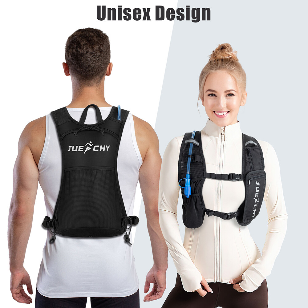 Hydration Vest Backpack,Water Bladder Running Vest Pack- Waterproof Phone Pouch