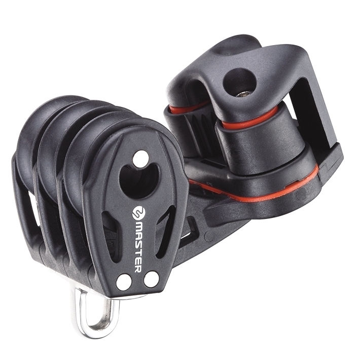 29mm Triple, Angle Fairlead Cleat Block - Master BB-0212FE