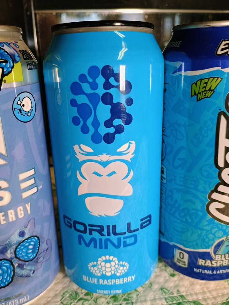 Energy Drink Variety Pack Blue Raspberry Edition! Ghost, Ryse, Gorilla Mind