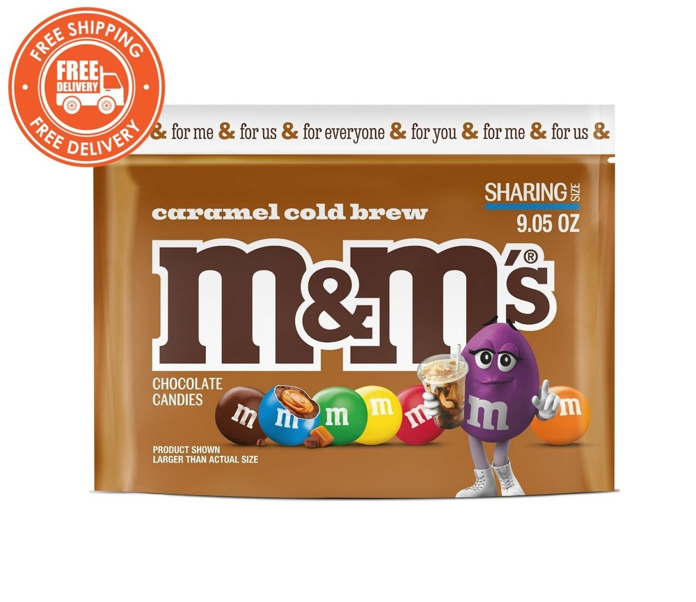 M&M’S Caramel Cold Brew Chocolate Candy – Sharing Size, 9.05 oz Bag