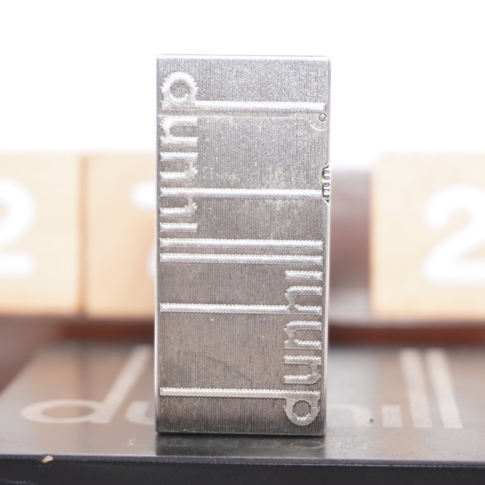 Dunhill Mini Lighter Silver _ Signature _Ultrasonically Cleaned_Working