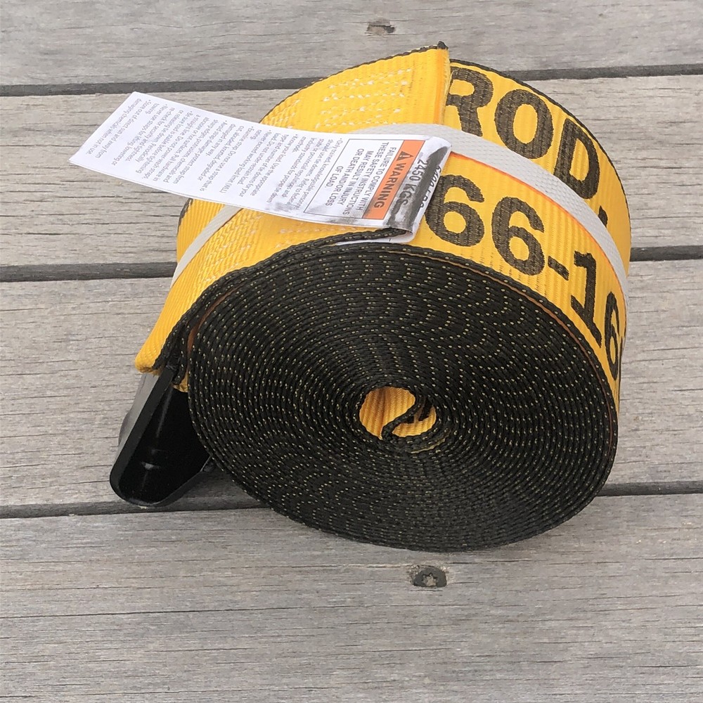 KINEDYNE WINCH STRAP WITH FLAT HOOK 4"X30FT