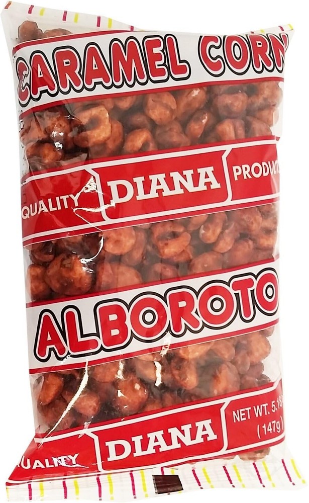 4 PACK CARAMEL CORN SNACK/ ALBOROTO DIANA
