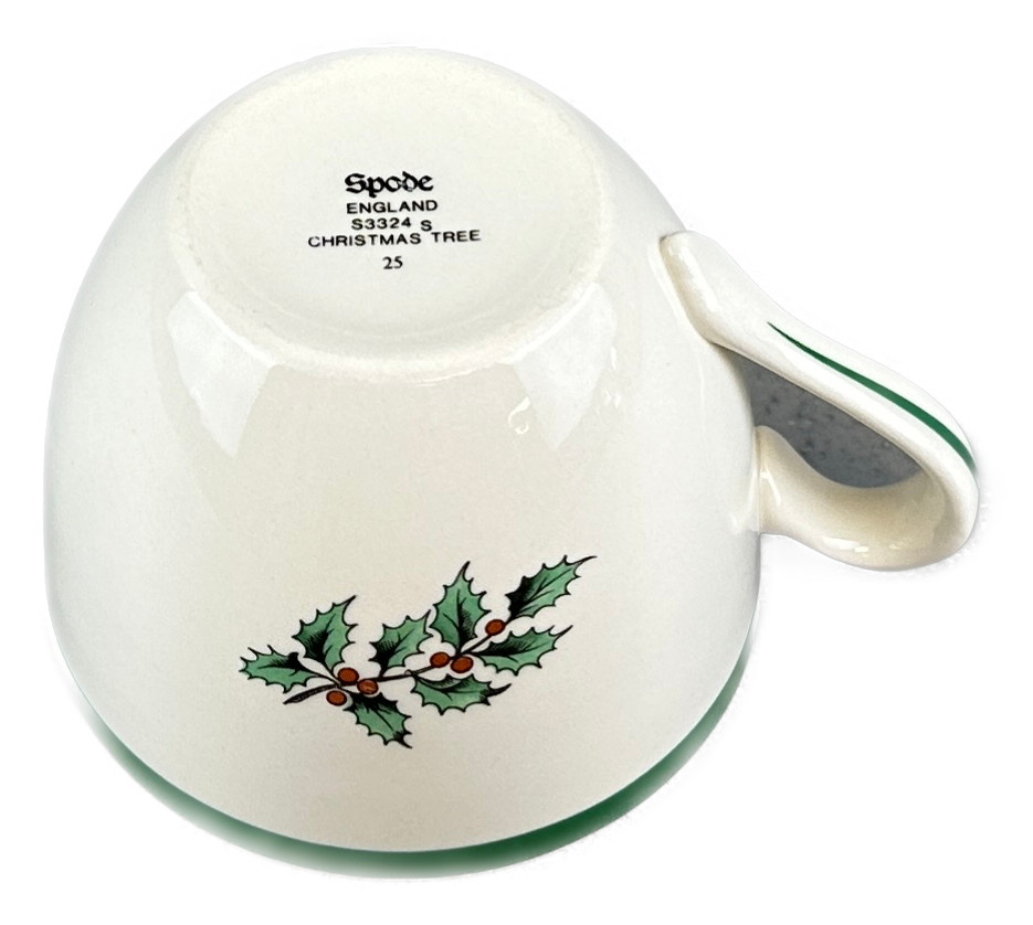 Spode Christmas Tree Cup Coffee Tea England VTG