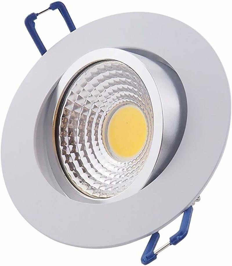 10/20Pcs COB Dimmable 5w Downlight LED Recessed Ceiling Panel Light Spotlight