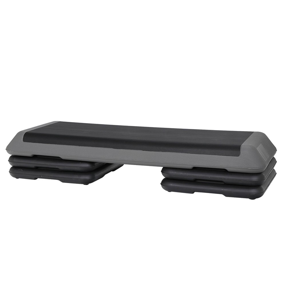 2PCS 43" Aerobic Step Platform Exercise Stepper Workout Step Adjustable w/Risers
