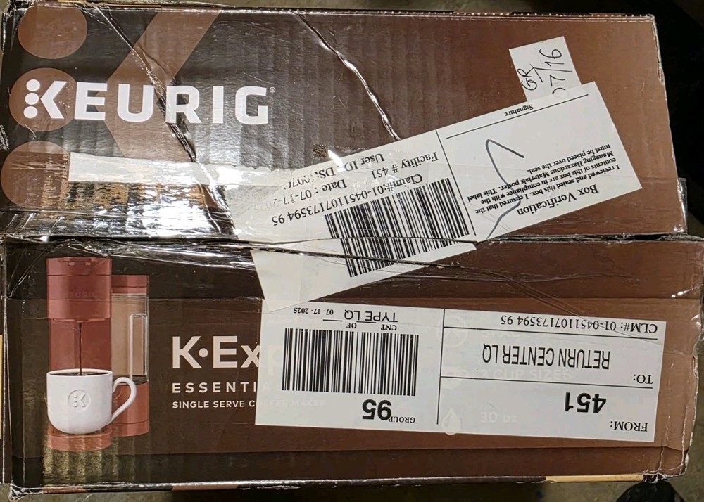 Keurig K-EXPRESS Essentials 30 oz Single Serve Red Coffee Maker Open Box Used