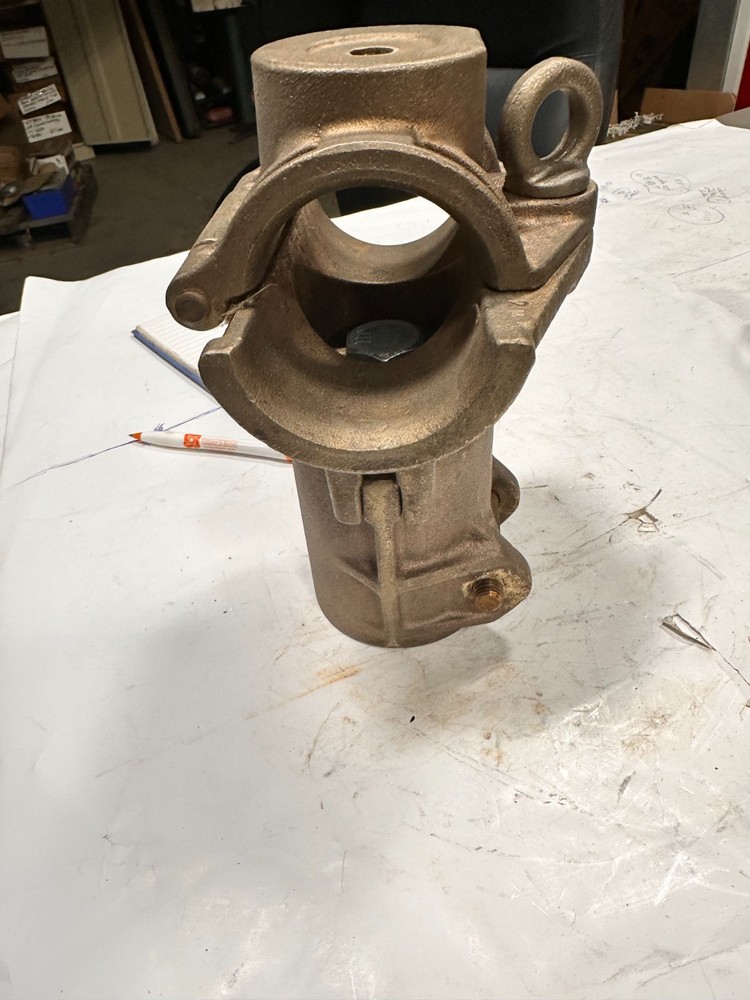Bronze Hinged Pipe Support  3" diameter