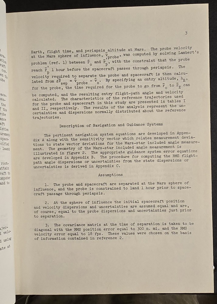 MARS MANNED SPACECRAFT MISSION FLYBY NASA ROCKET OPERATIONS INTERNAL ANALYSIS