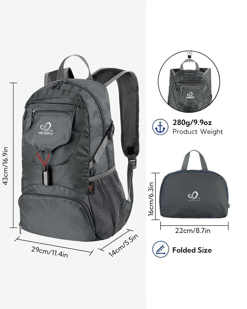 Small Lightweight Packable Backpack 20l Ultra Light Foldable Travel Hiking Ca...