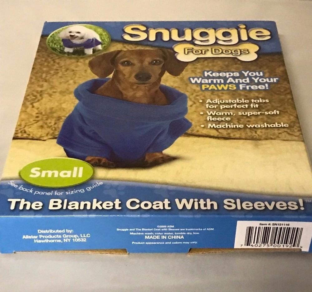 Snuggie For Dogs ~ Small ~Blue
