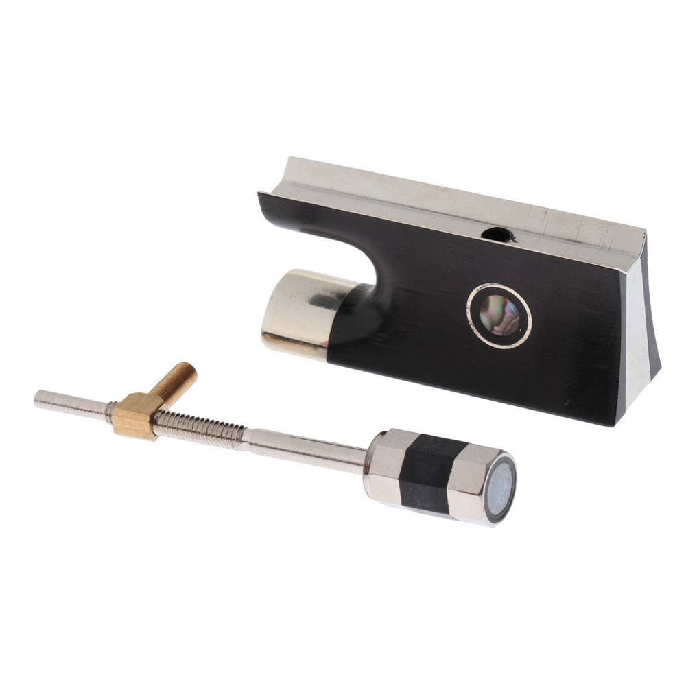 Replacement Violin Bow Ebony Frog with Screw