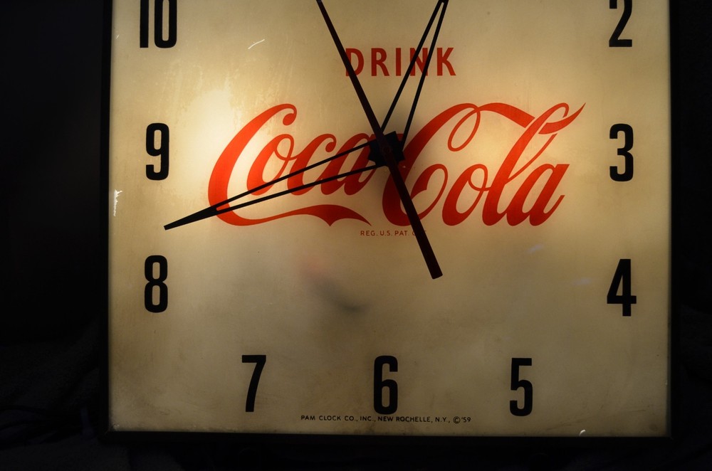 Coca Cola, Pam Clock Company, 1959