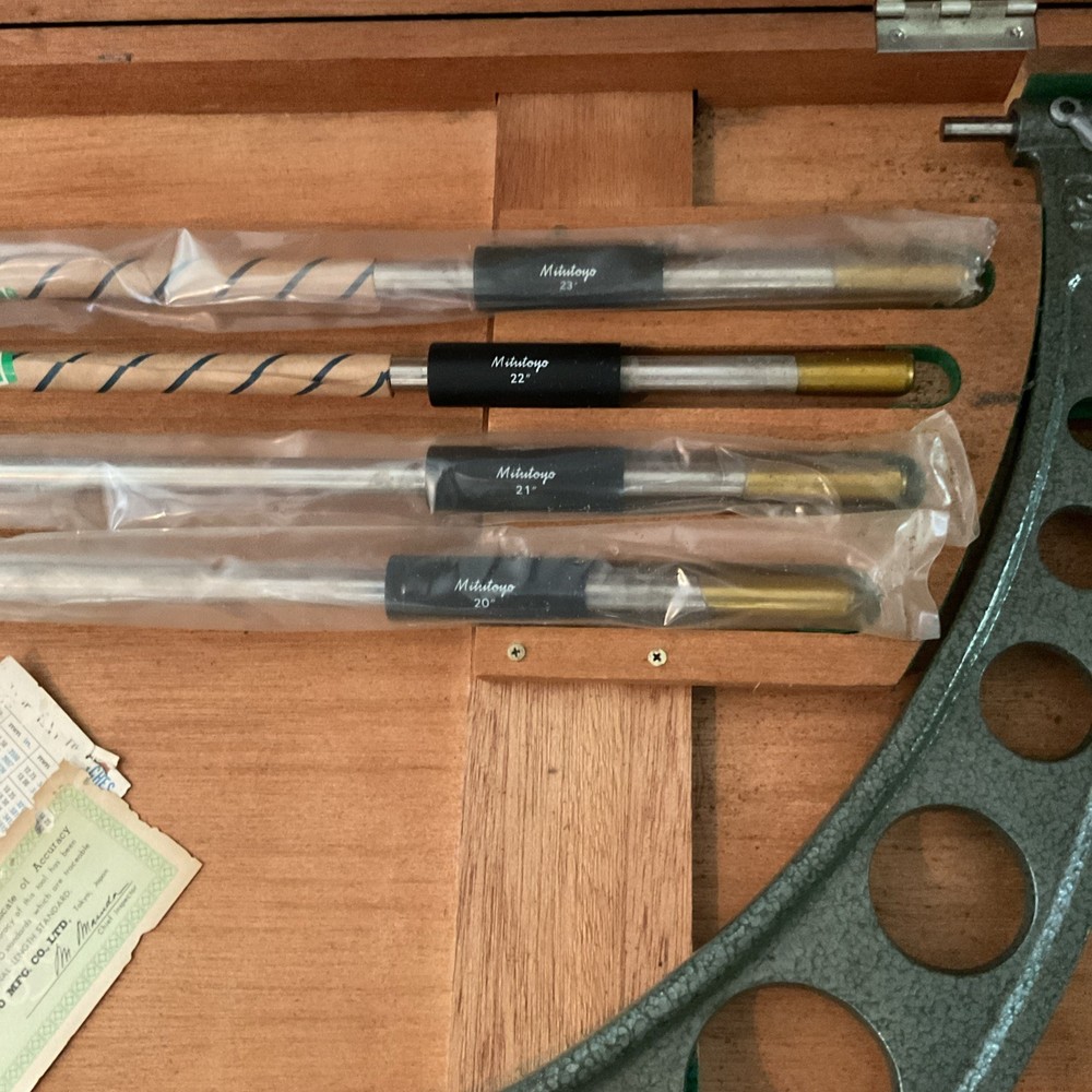 Mitutoyo 104-154 20” - 24" Outside Diameter Micrometer Set