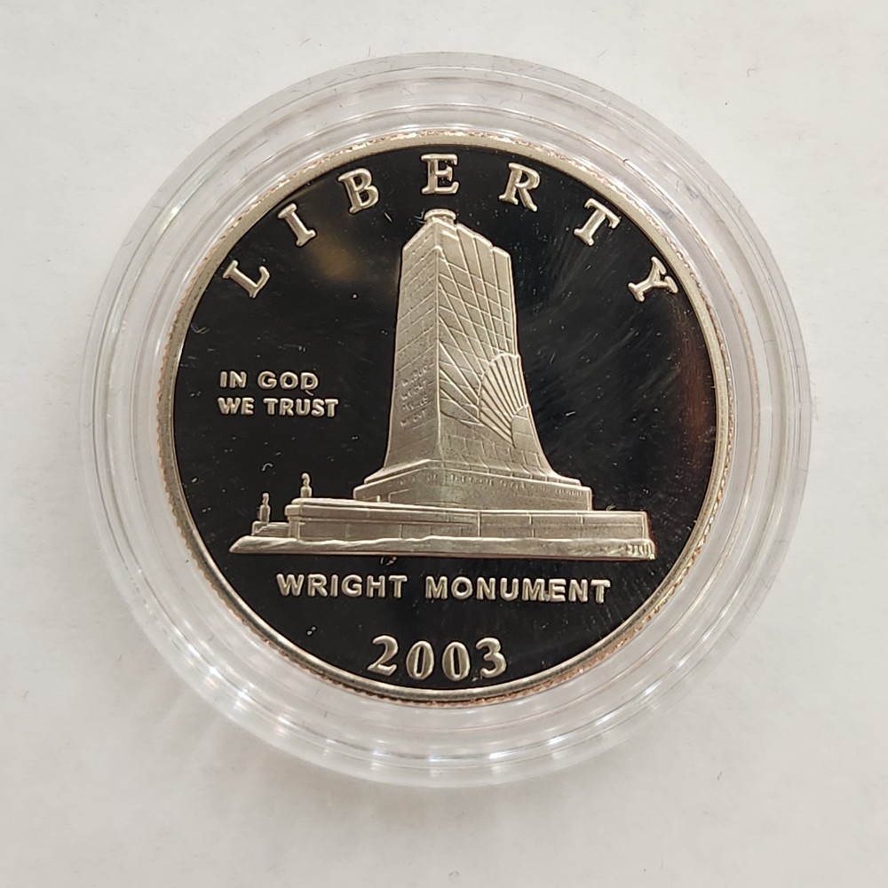 2003 First Flight Centennial Commemorative Proof Clad Half Dollar in Box w/COA