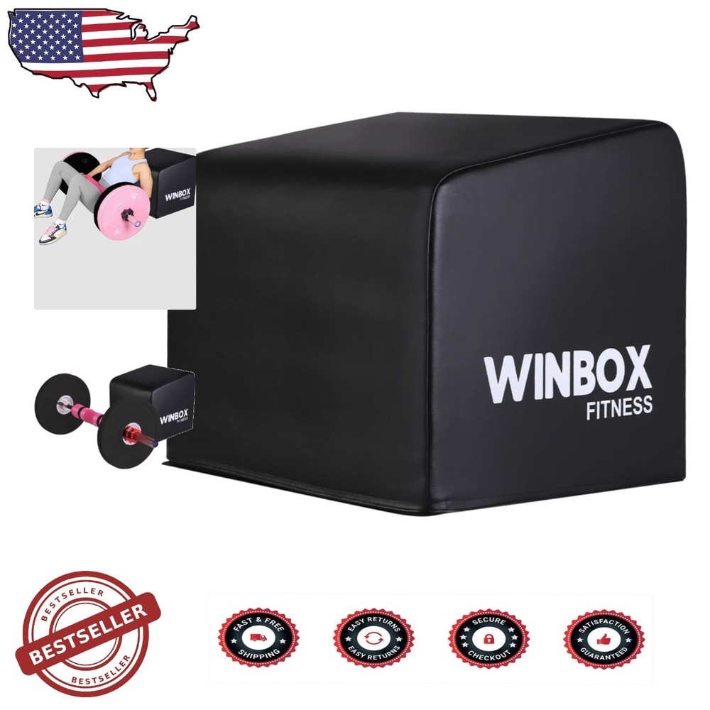 Functional Hip Thrust Box - Medium Size, Ab Strength,  Glute Workout Gear