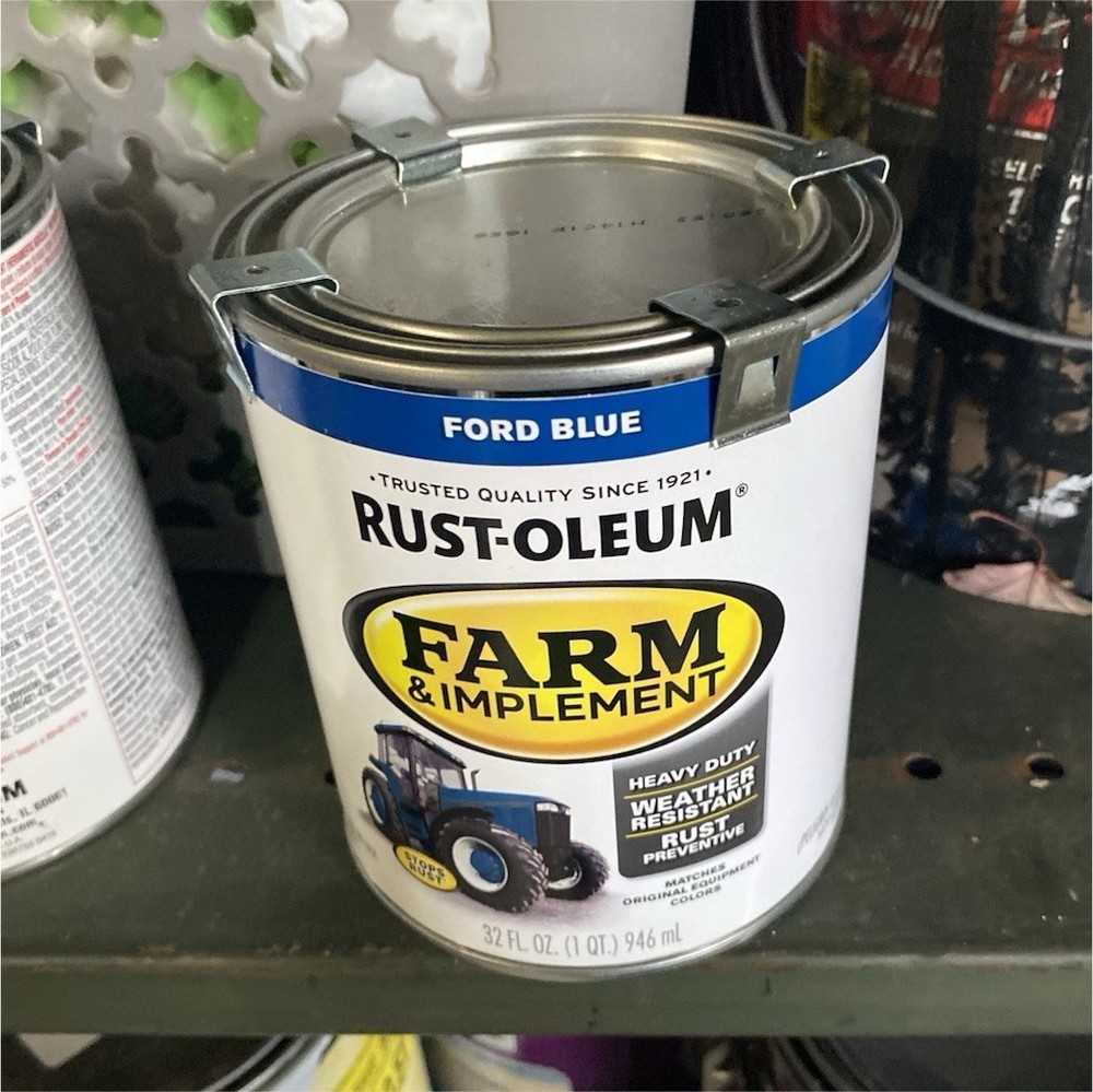 Rust-Oleum Farm & Implement Paint Ford Blue 1 Quart Weather & Rust Resistant