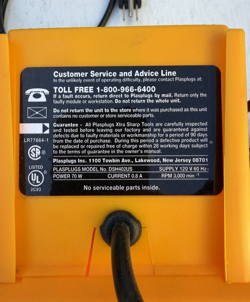 Plasplugs Compact DSH402US Sharpener for Drill-Bits/Knives/Scissors