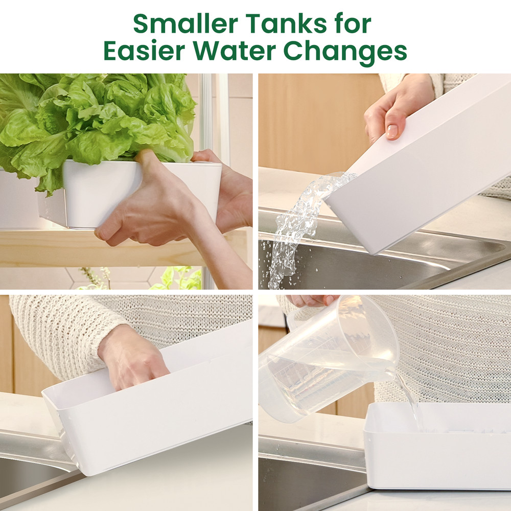 Hydroponic Growing System Indoor Garden Full-Spectrum LED Light BeginnerFriendly