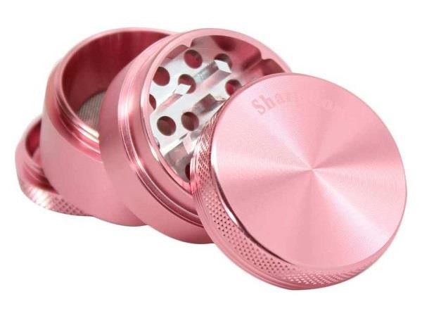 SharpStone Hard Top 4 Piece 2.5” Herb / Spice Grinder PINK AUTHENTIC