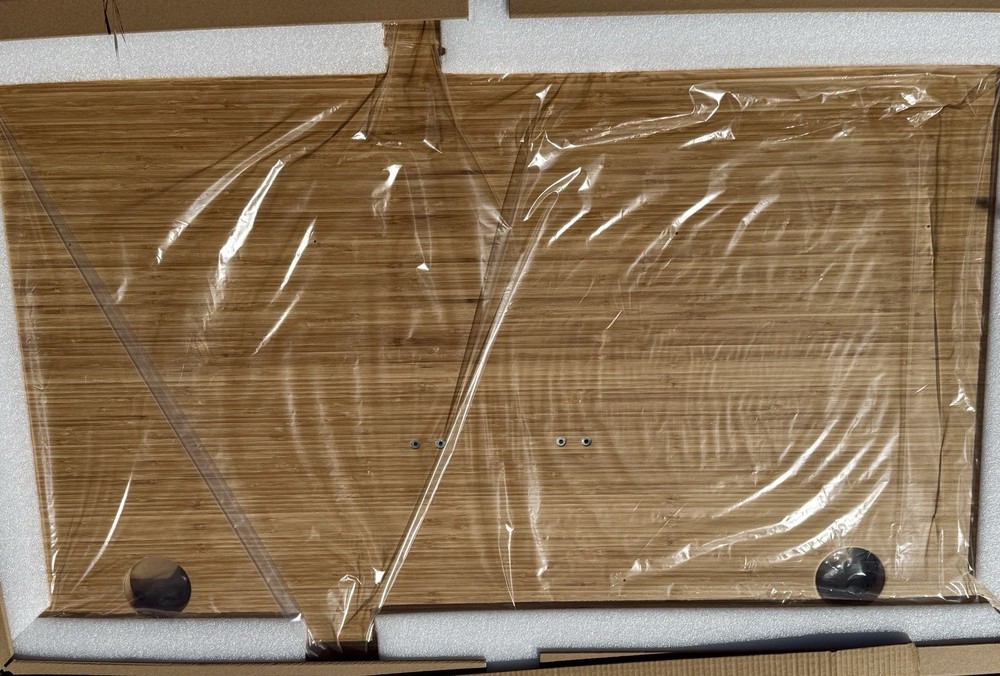 Uplift Desk Bamboo Desktop 48"x30" Rectangular With Grommets 1” Thick