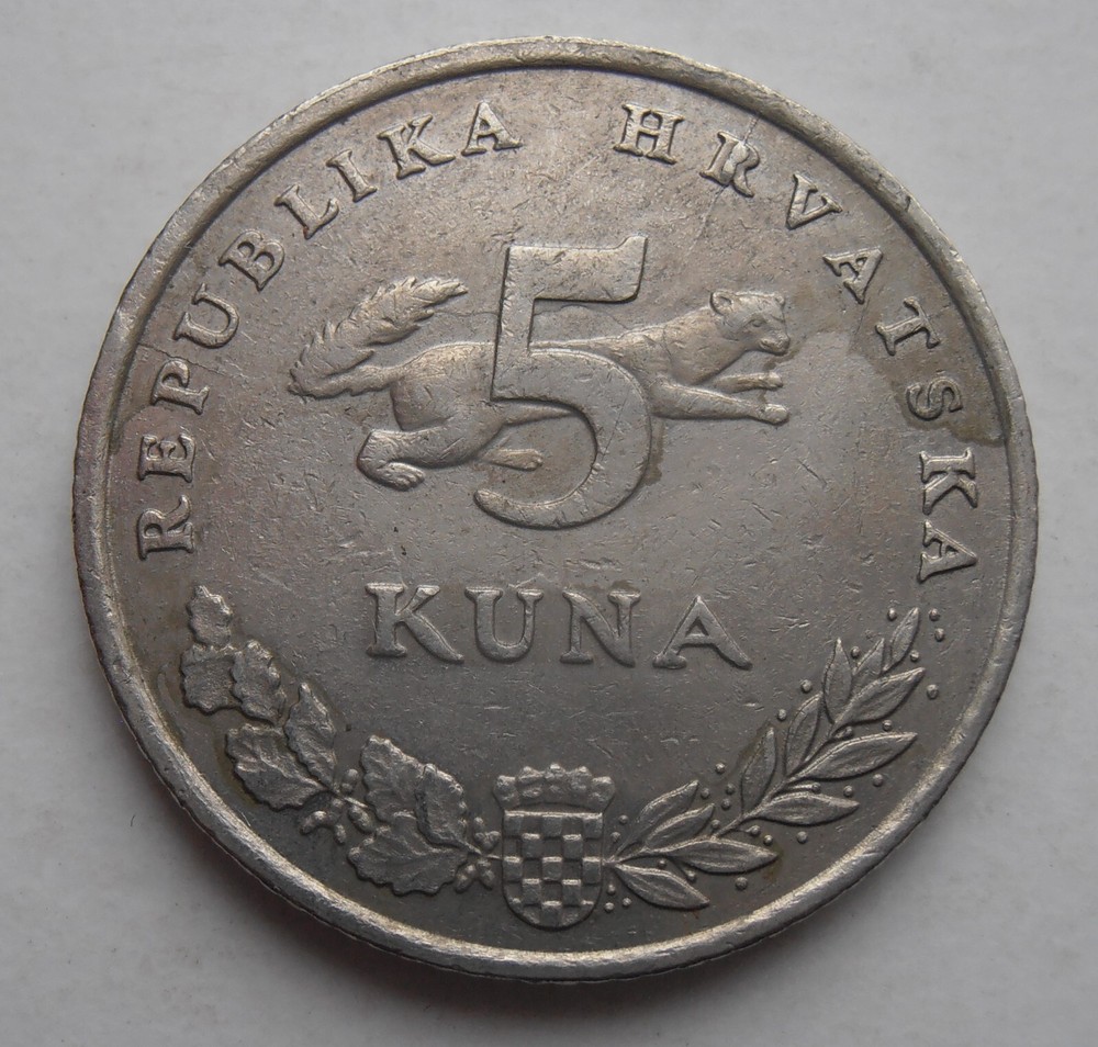 CROATIA 5 KUNA 1998