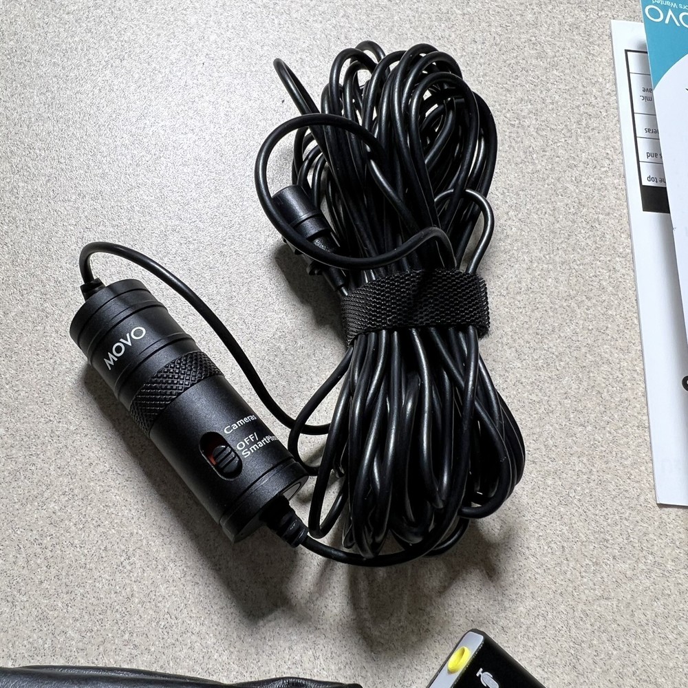 Movo Universal Lavalier Microphone Lav Mic USB Laptop PC Mac Smartphone Camera