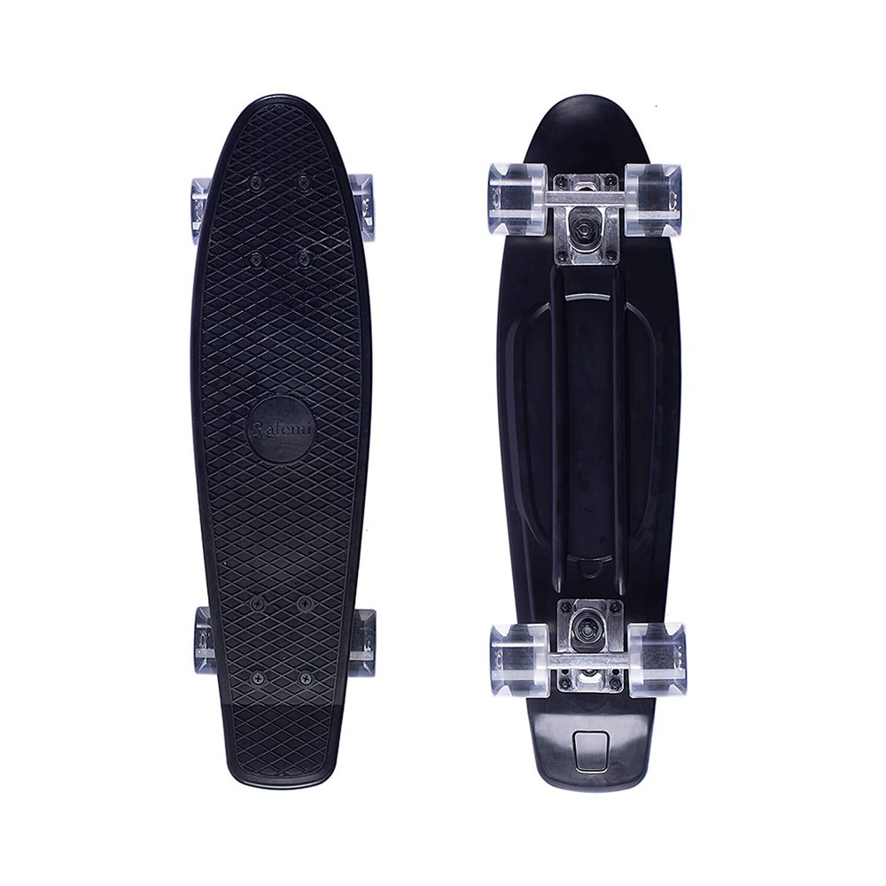 22 inch Complete Skateboard Highly Flexible Cruiser Board Plastic Deck Board