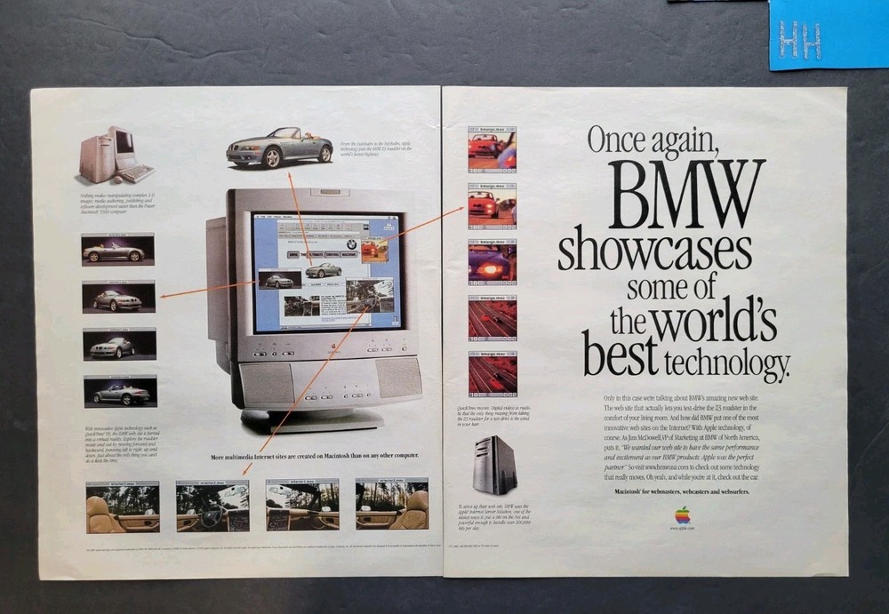 Apple Computers & Technology Promo 2 Page Print Advertisement 1996
