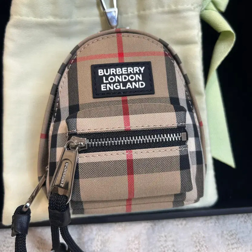 Burberry Mini Backpack Keyring / Bag Charm