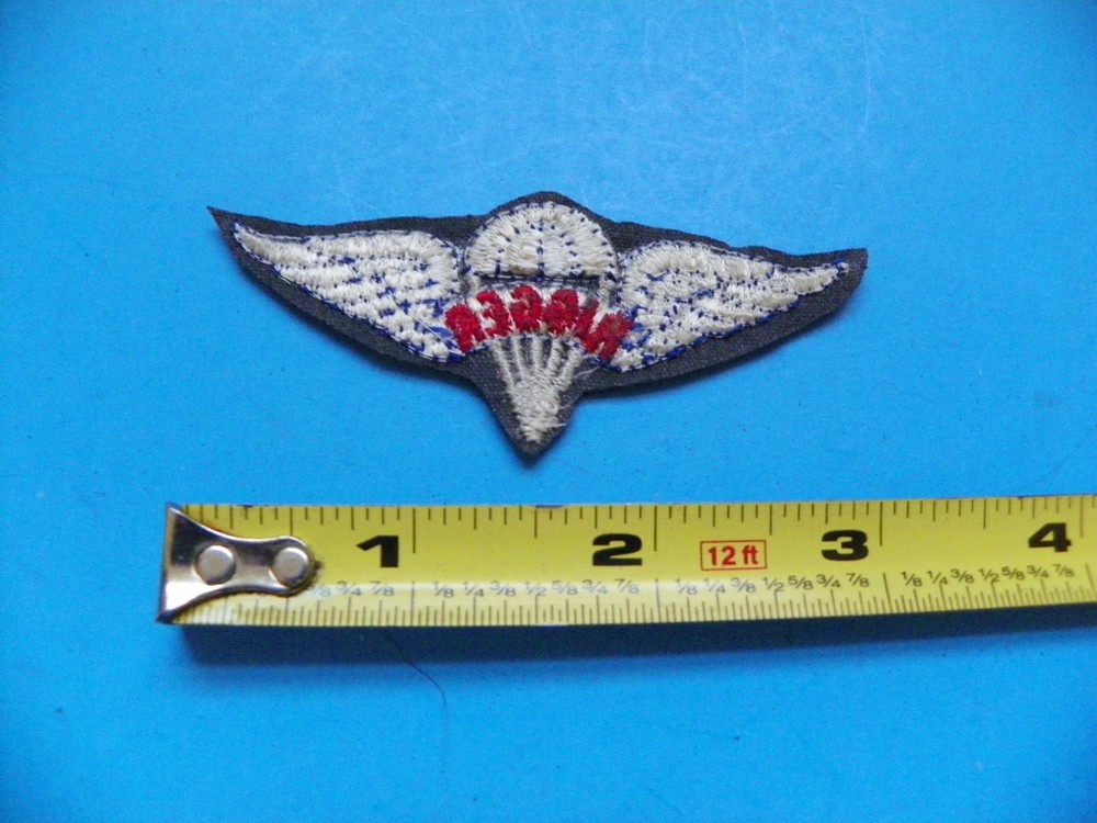 VIETNAM ORIGINAL 3 1/4" AIRBORNE RIGGER WING PATCH