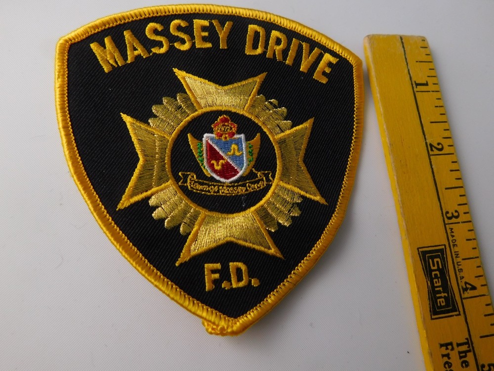 MASSEY DRIVE FIRE DEPT PATCH SHOULDER CREST NEWFOUNDLAND CANADA