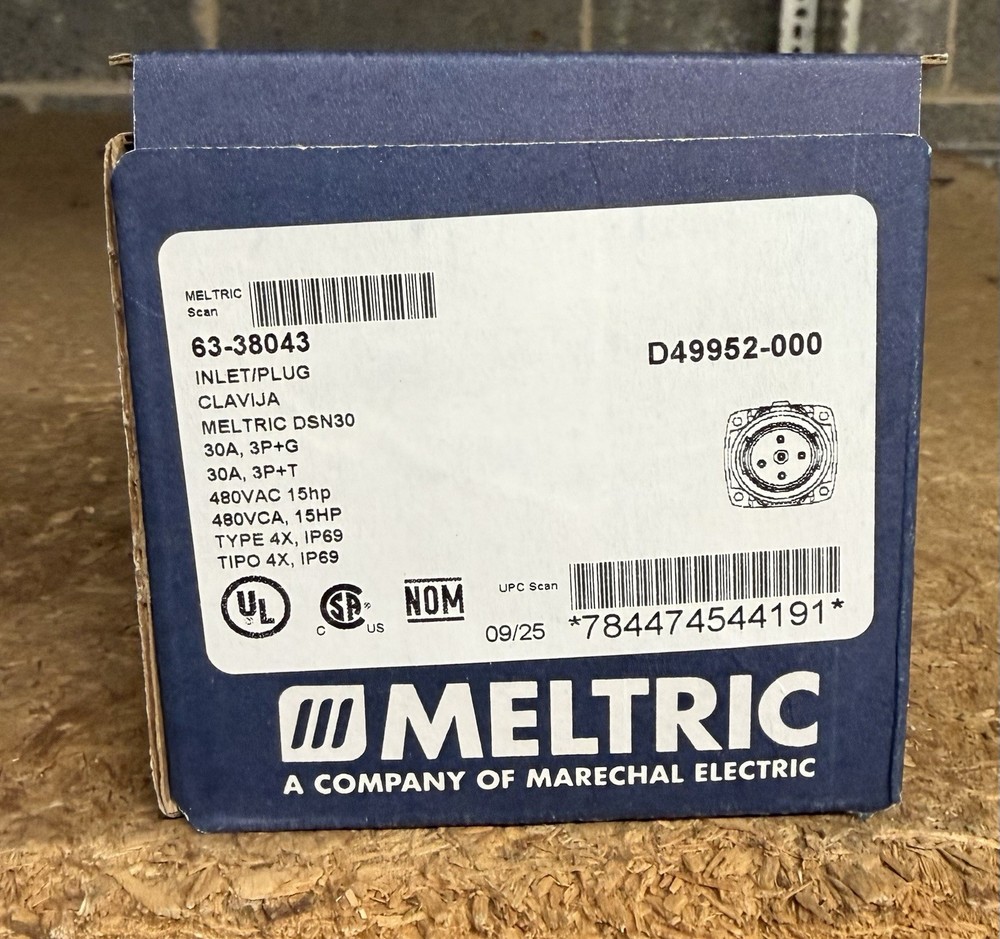 Meltric Inlet Plug 63-38043