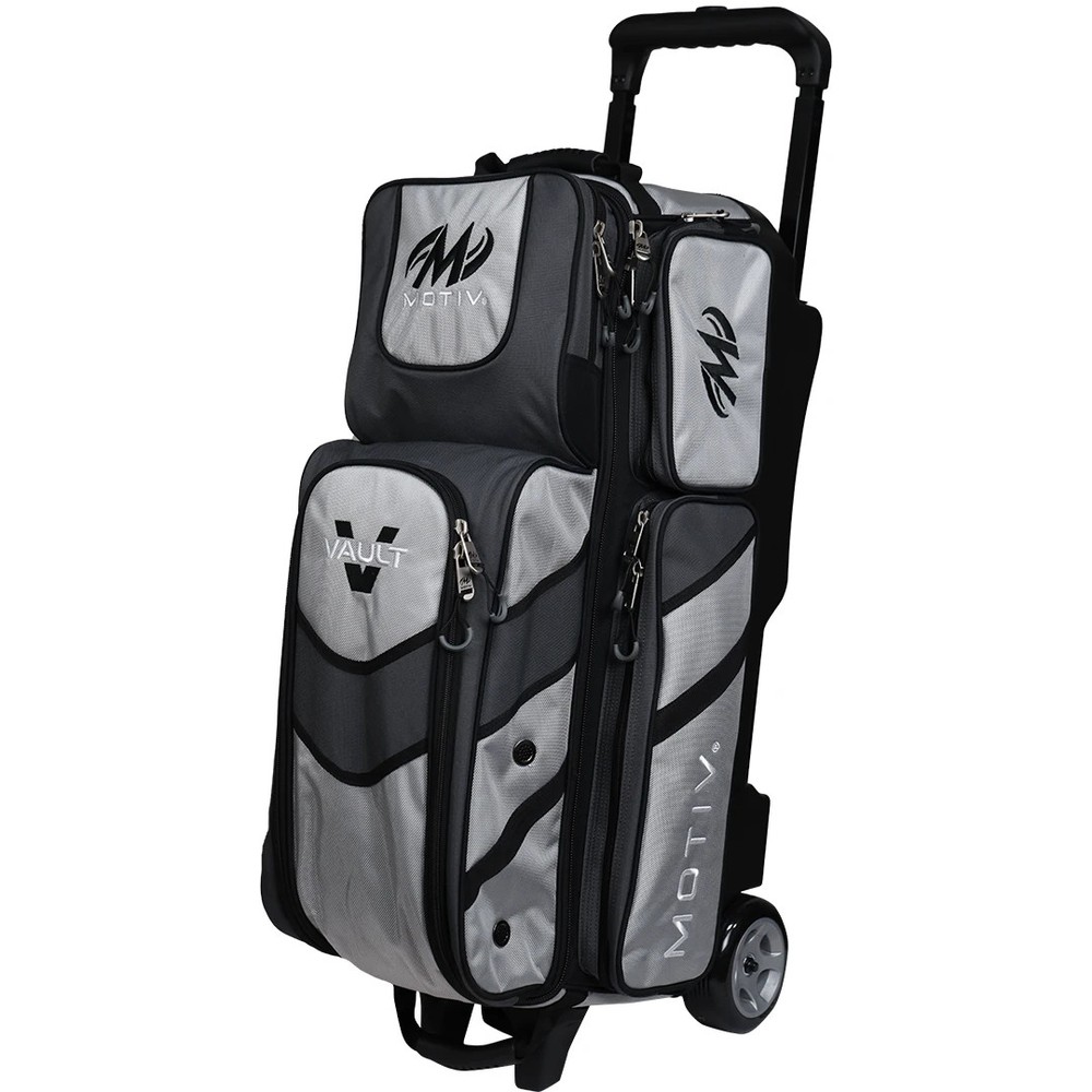 Motiv Vault Covert Silver 3 Ball Roller Bowling Bag