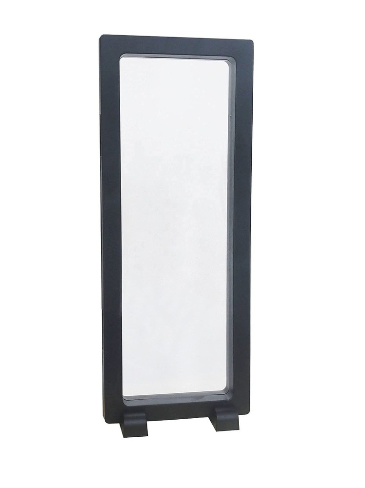 Coin Display Frame, Clear 3D Floating Holder Box Case for Challenge Black