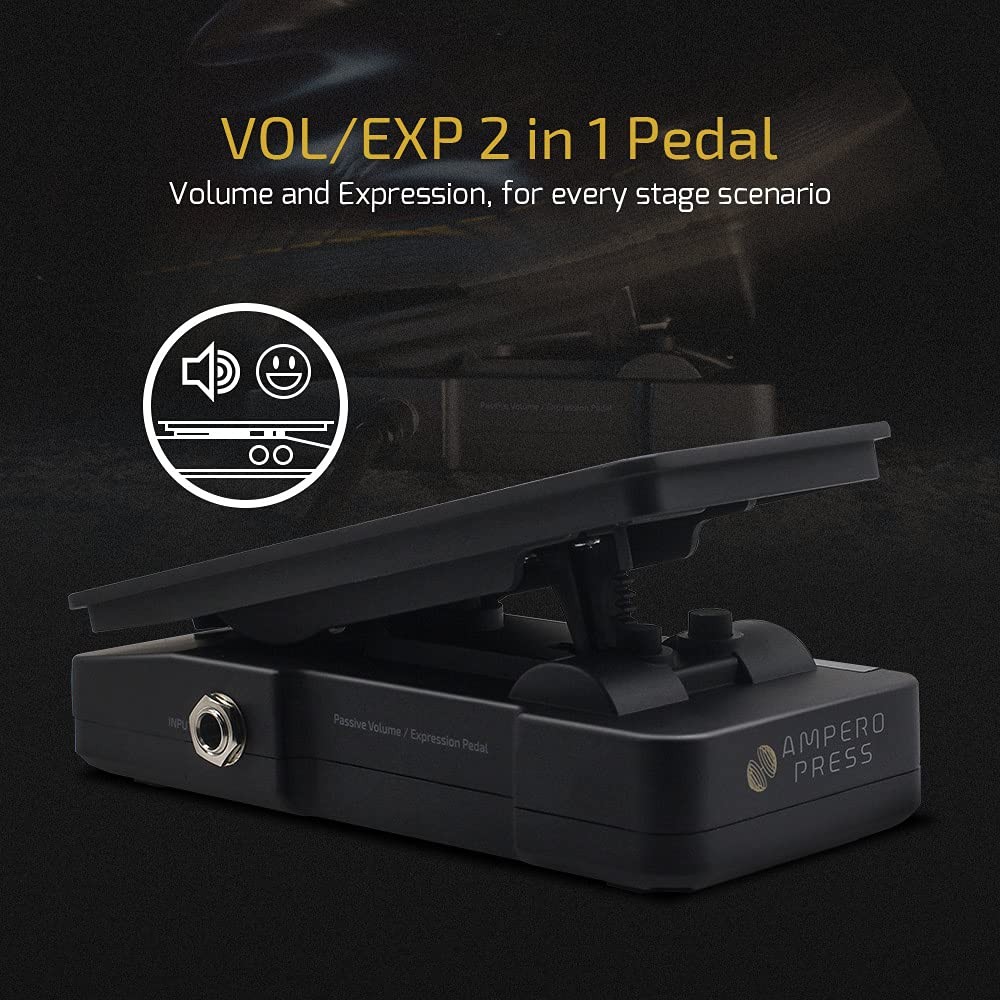 Volume Expression 2 in 1 Guitar Effects Pedal Passive EXP Ampero Press Guitar...