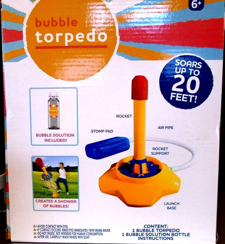 Bubble Torpedo Bubble Blast Off Outdoor Toy