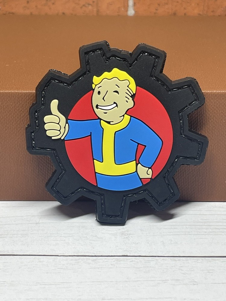 Tactical PVC Patch - Fallout Patch - Hook Loop Morale Vault Boy Gun Patch