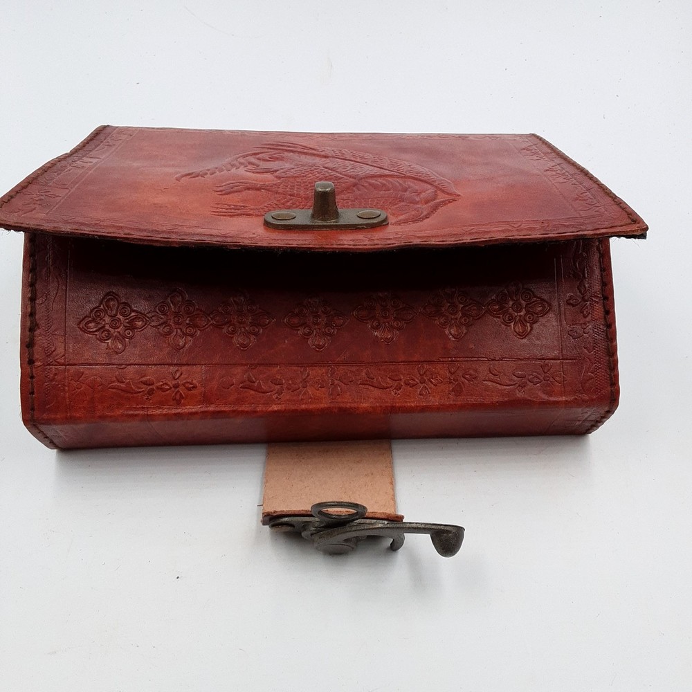 Embossed Leather Single Dragon Journal with Lock #2343