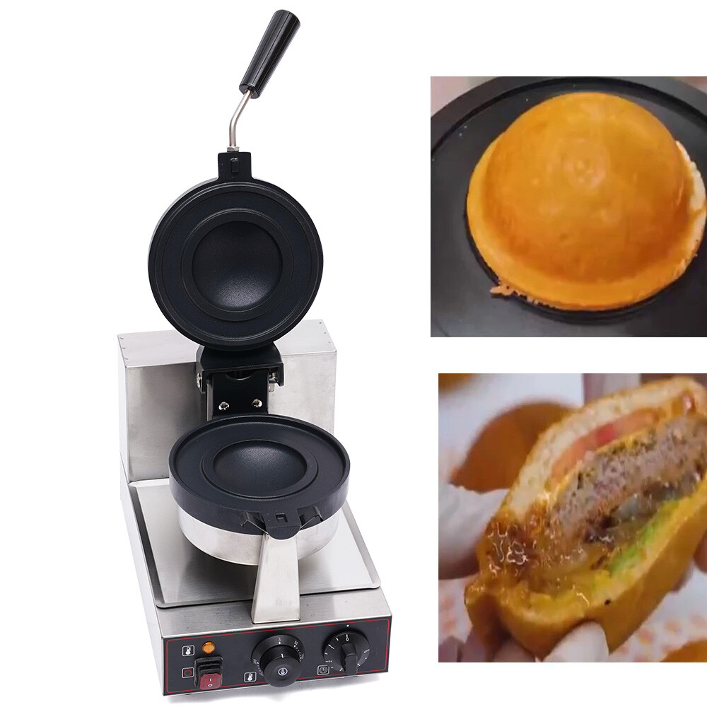 Commercial Electric Burger Maker Machine Hamburger Panini Press Making