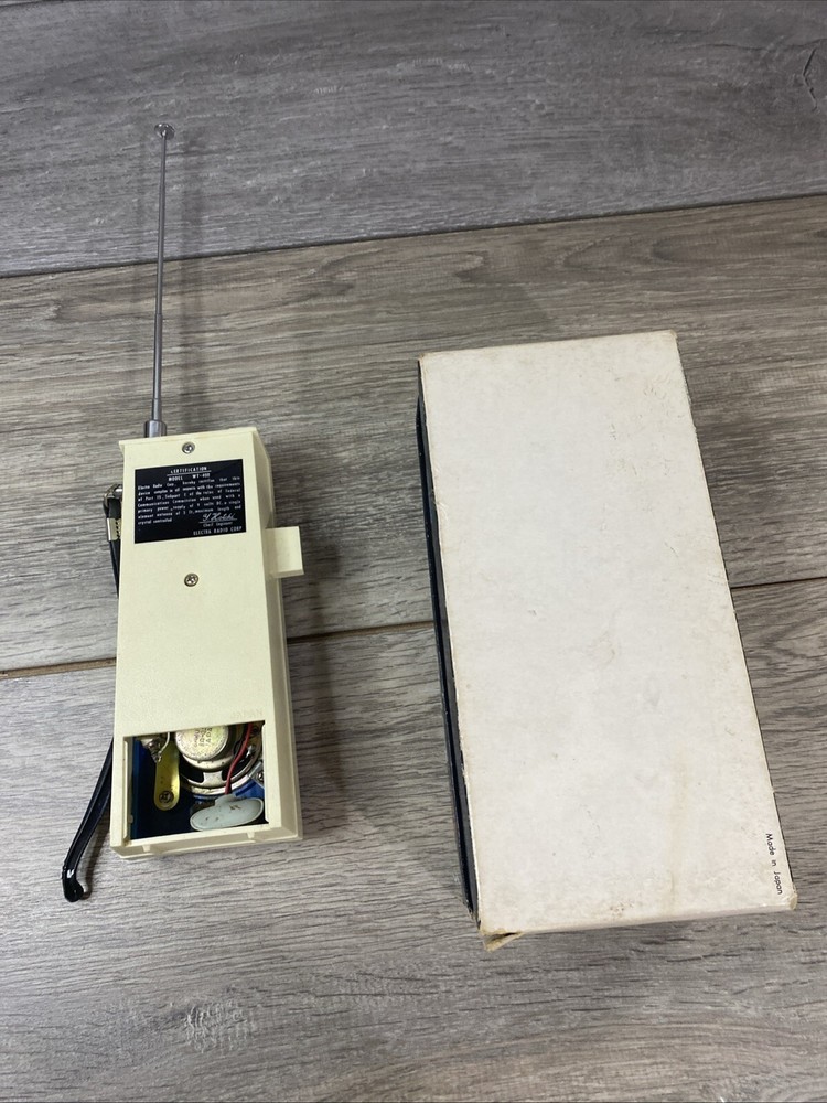 Electra Transceiver Model Wt-400 Blue original Box walkie talkie