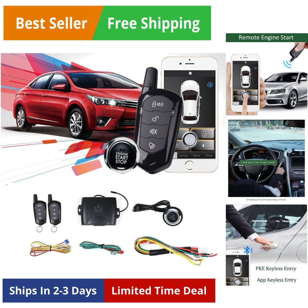 Universal Car Remote Engine Starter Push Engine Start for Car Keyless Entry L...