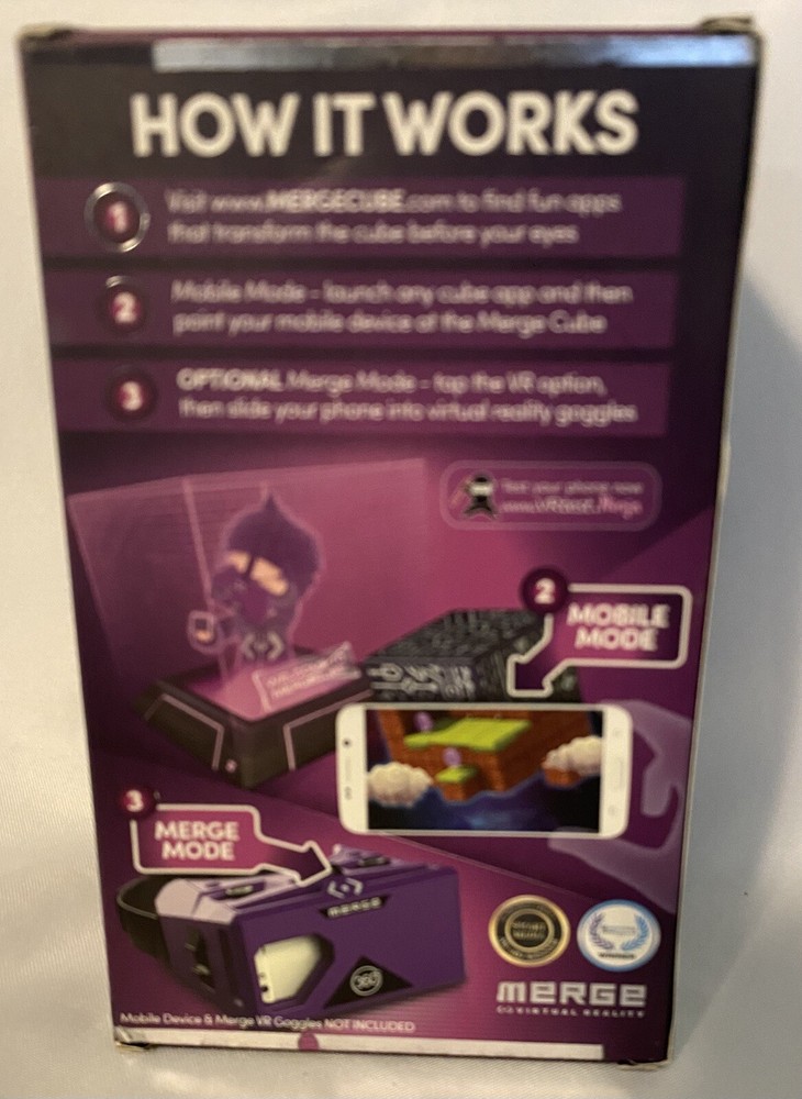 Merge Cube augmented reality technology toy, New in Box