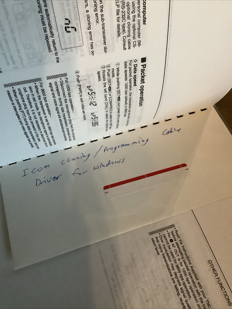 Icom IC-2720 Instruction Manual: Comb Bound & Protective Protective Covers