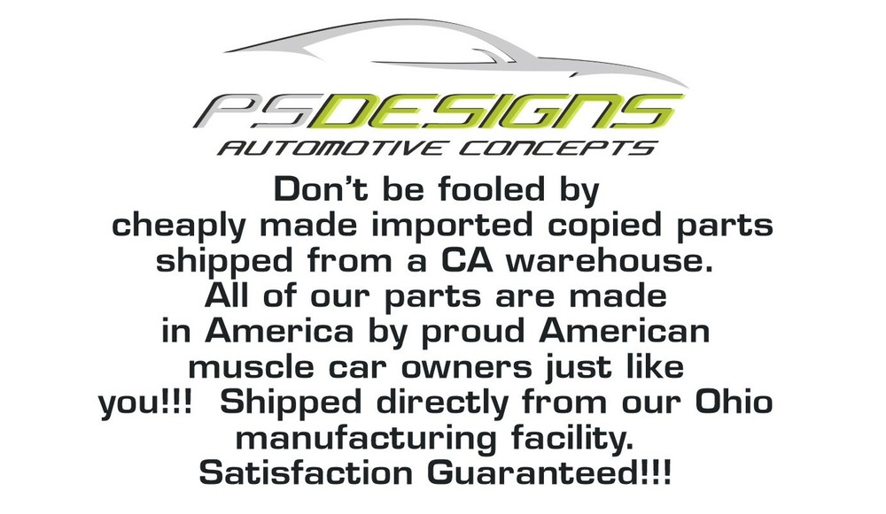 PSDesigns 2PC Wickerbill compatible with 2005- 10 Chrysler 300 SRT